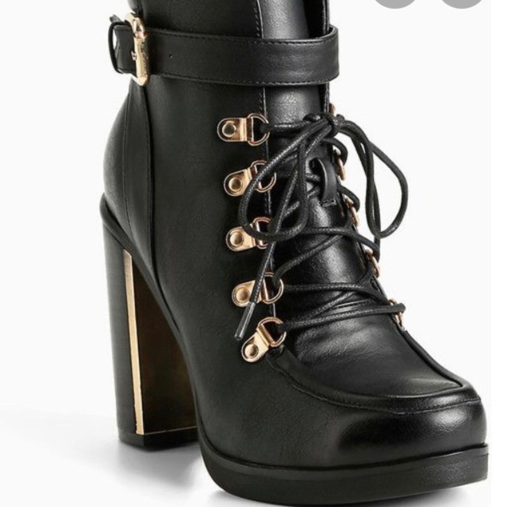 Torrid lace up combat boot